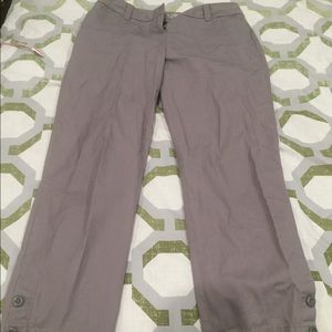 Gray Crop Dress Pants. Size 00 but fit like a 3
