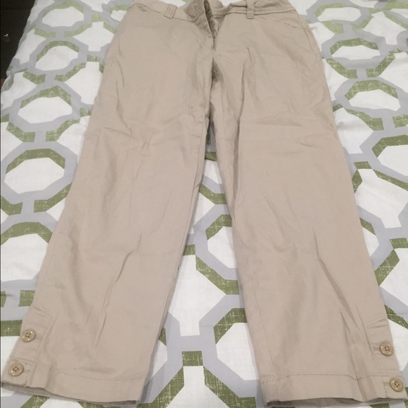Tan Crop Dress Pants. Size 00 but fit like a 3