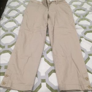 Tan Crop Dress Pants. Size 00 but fit like a 3