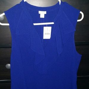 Jcrew dress with ruffle. Brand new