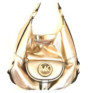 Michael kors gold handbag
