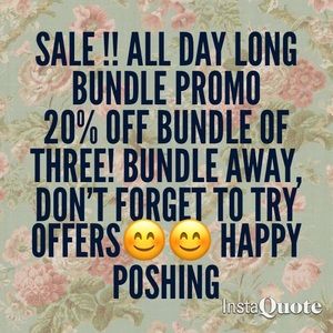 Bundle promo! Today only