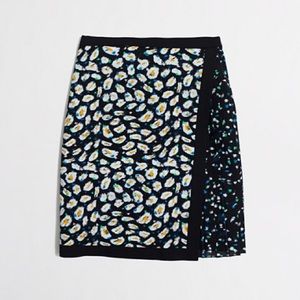 NWOT jcrew pleated floral wrap skirt