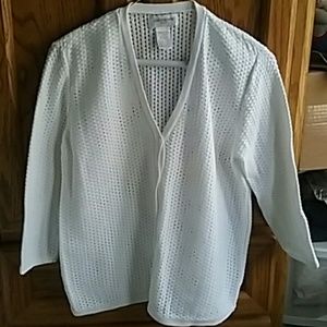 Jones New York M White Sweater