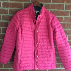 Vineyard Vines hot pink puffer jacket