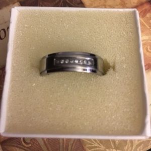 Sliver wedding band