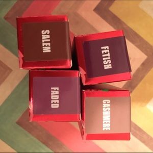 4 lime crime lipsticks matte fetish cashmere FADED