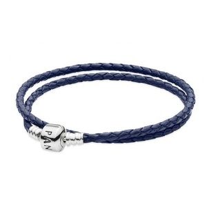 Pandora Midnight Double Leather Bracelet