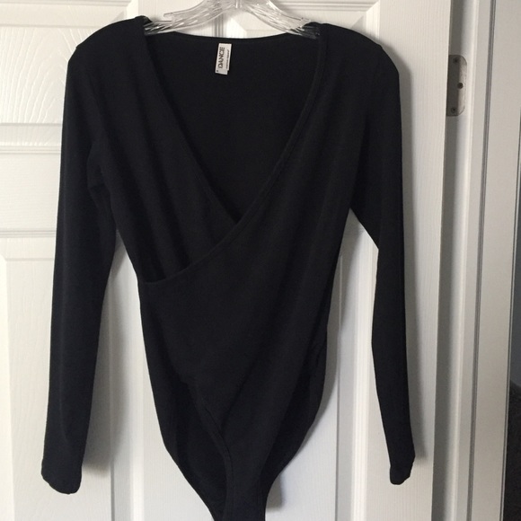 Cotton Spandex Cross V Bodysuit