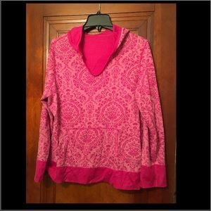 Reversible breast cancer awareness hoodie