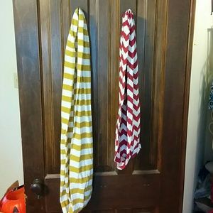 Two infinity scarves