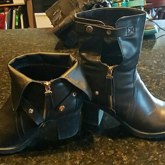 2 way black boots - Picture 2 of 4