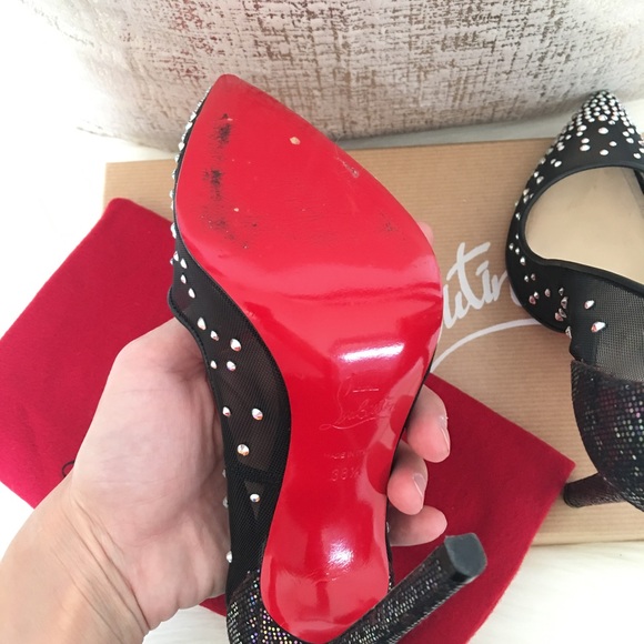 Sold Christian Louboutin Embellished Strass Pump - Picture 7 of 8