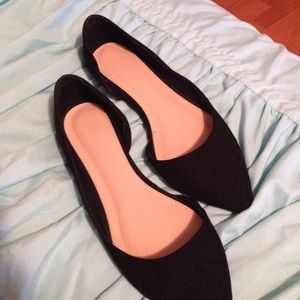 Forever21 Black Cut Out Flats
