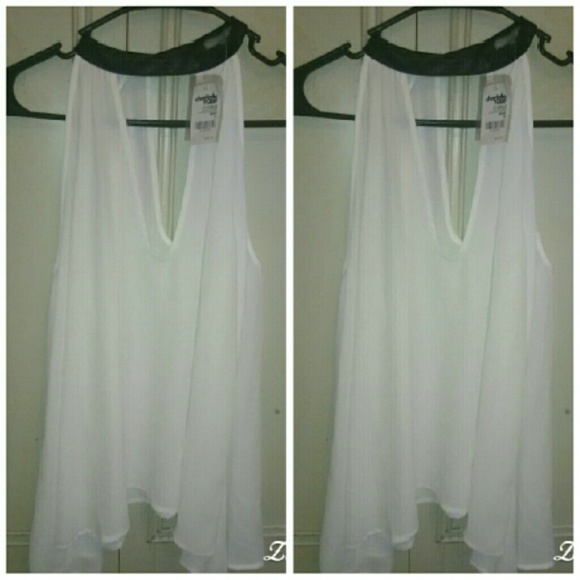 Cold-shoulder  long sleeve white Blouse