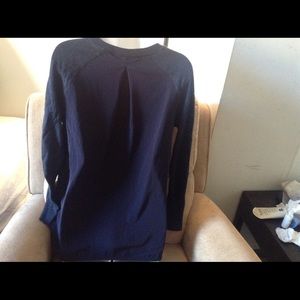 Banana Republic navy Wool/Silk Top. Perfect. XS