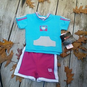 Wilson 3/6Mo Adorable Infant Girl's Short Set BNWT