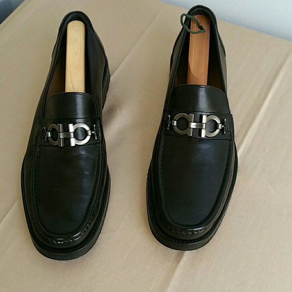 Salvatore Ferragamo black loafers