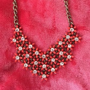 Floral statement necklace