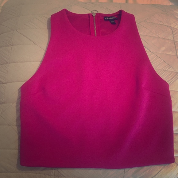 Fuchsia Express crop top with back detail
