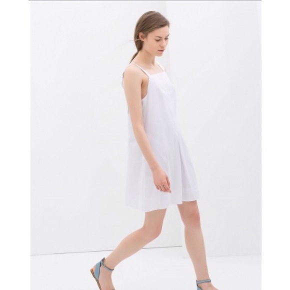 Zara white tank top dress