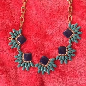 Blue statement necklace