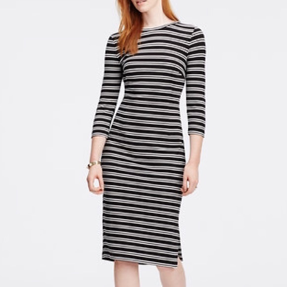 NWT!! Striped midi dress from Ann Taylor