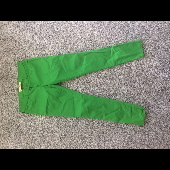 Bright green leggings! American Eagle!