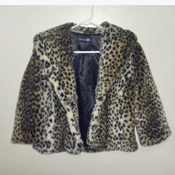 Faux leopard jacket