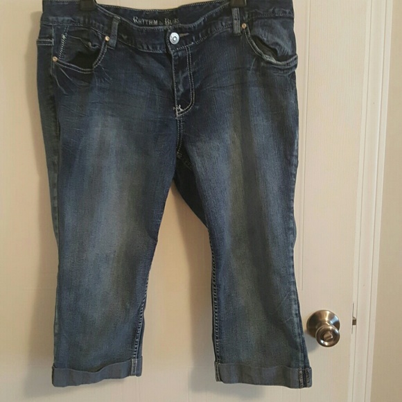 Denim capris