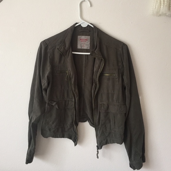 Olive green bomber jacket