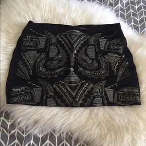 Gold & Silver mini skirt