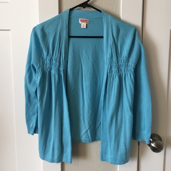 Light blue cardigan - 3/4 sleeve