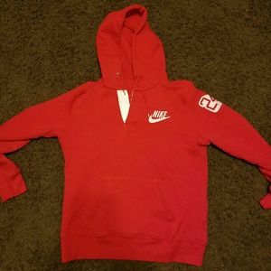Red Nike sweat shirt