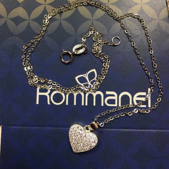 Heat in real silver and zircons made in Italy