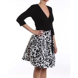 ※SOLD※💋DVF💋 Jewel Silk Combo Wrap Dress