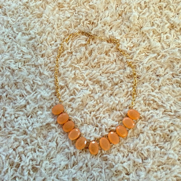 Pink gem necklace