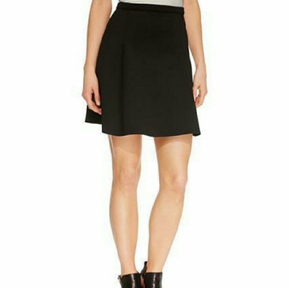 🚨NWT DKNY C 6 Scuba Black A-line Mini Skirt