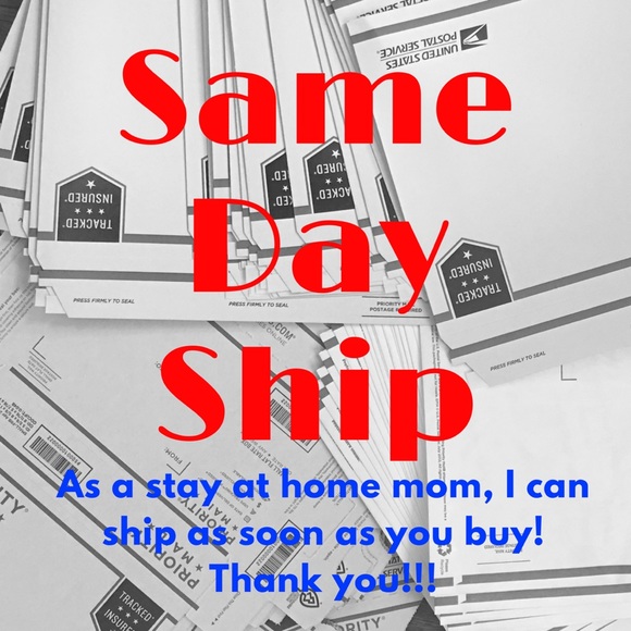SAME DAY SHIPPING!!!
