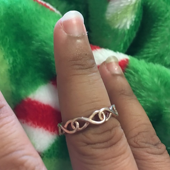 Endless infinity band 925 sterling, gold plated