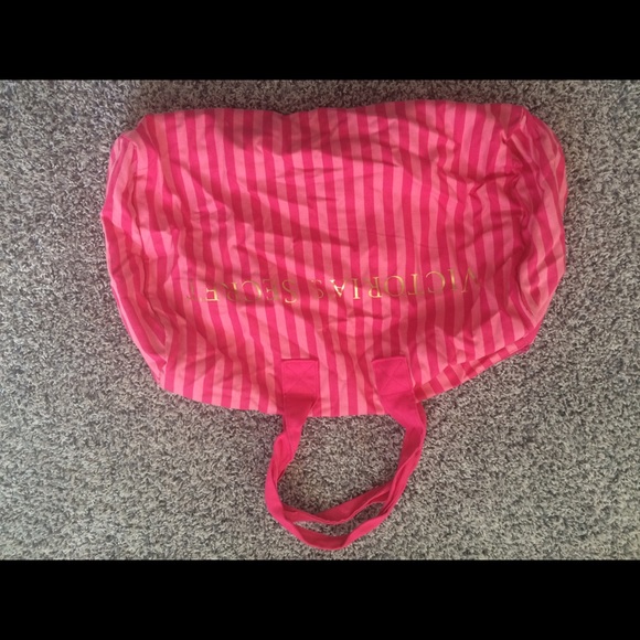 Victoria's Secret PINK striped weekend bag