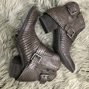 DJP Exotic Snake print booties