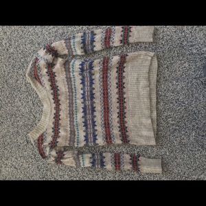 Fun pattern sweater. American Eagle