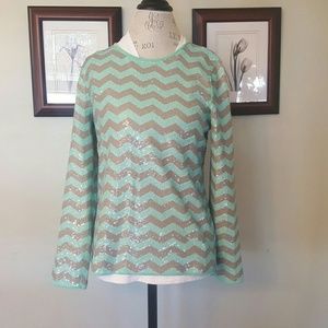 NWT J.Crew sequin tee