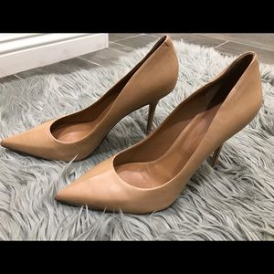 Rachel Roy Classic Nude Leather Pumps