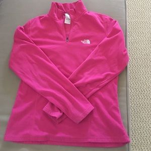 North face fuschia pink fleece