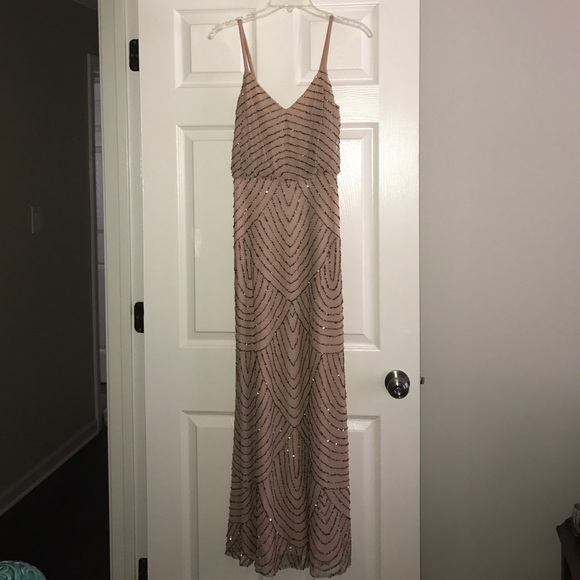 Adrianna Papell - Long Rose Blouson Dress