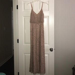 Adrianna Papell - Long Rose Blouson Dress