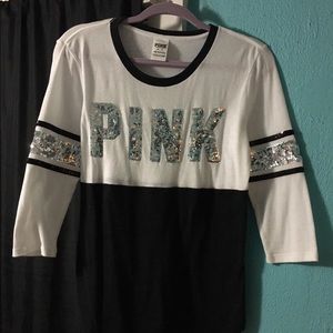Bling Victoria's Secret Quarter Sleeve Shirt