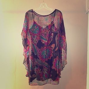 TRINA TURK Floral Silk-Blend Dress